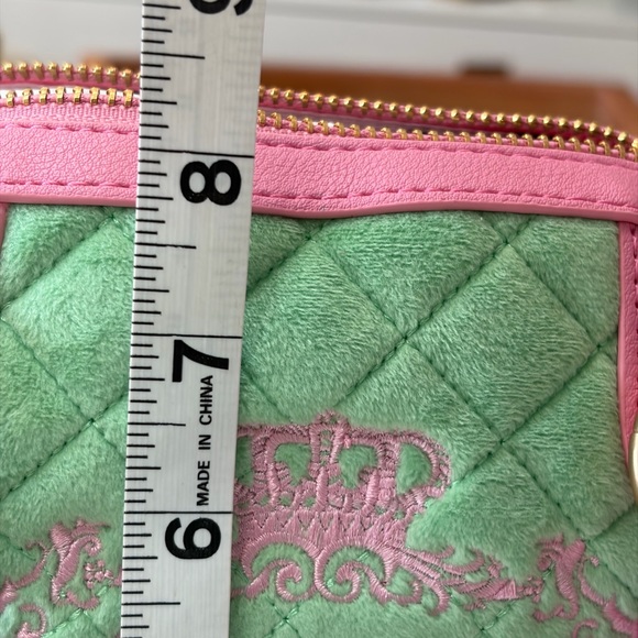 Juicy Couture Pink and Green Quilted Crossover Bag. NWT - Picture 13 of 14
